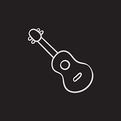 Image showing Guitar sketch icon.