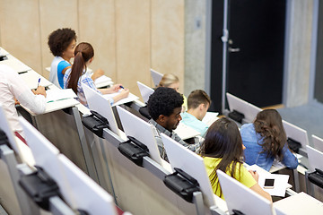 Image showing international students at university lecture hall