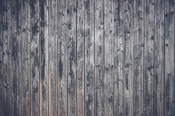 Image showing Wooden planks in black color