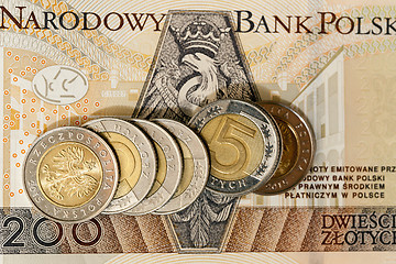 Image showing Polish Zloty, close-up