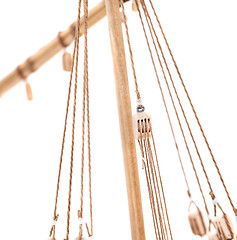 Image showing wooden ship model