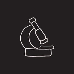 Image showing Microscope sketch icon.