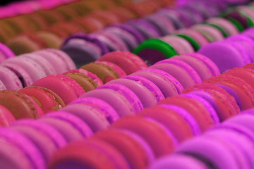 Image showing color macaroons background