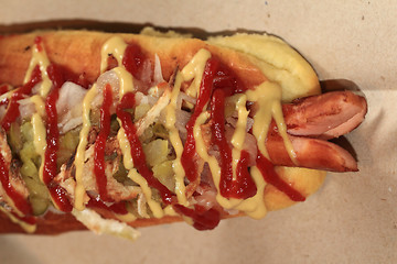 Image showing homemade hottdog food