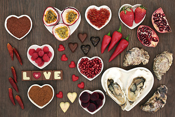 Image showing Aphrodisiac Love Food