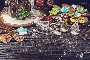 Image showing Gingerbreads for new years and christmas