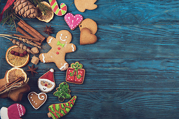 Image showing Gingerbreads for new years and christmas