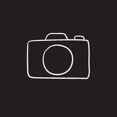 Image showing Camera sketch icon.