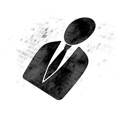 Image showing News concept: Business Man on Digital background