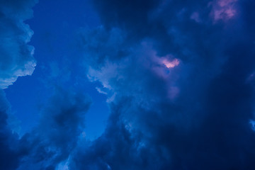 Image showing  dark clouds before a thunder-storm