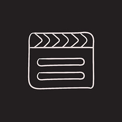 Image showing Clapboard sketch icon.