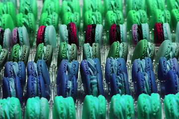 Image showing color macaroons background