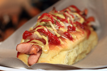 Image showing homemade hottdog food