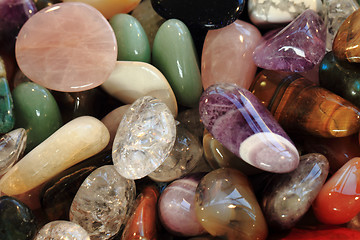 Image showing natural color gems background 