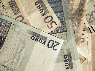 Image showing Vintage Fifty and Twenty Euro notes