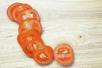 Image showing Tomato slices