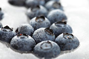 Image showing Frozen blueberries