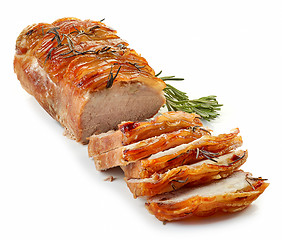 Image showing roasted sliced pork