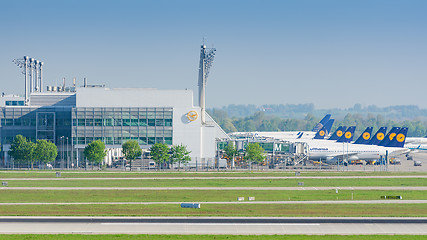 Image showing Munich Airport serves as the secondary hub for Lufthansa