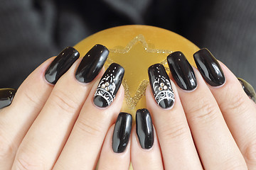 Image showing Beautiful nail art