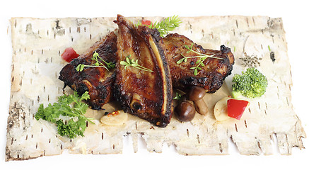 Image showing Spicy pork ribs 