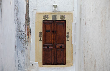 Image showing Door in Tunisian city Hammamet