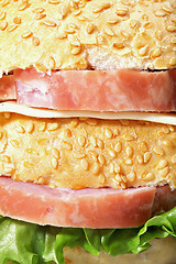 Image showing Ham sandwich