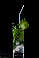 Image showing Mojito in darkness