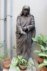 Image showing Statue of Mother Teresa in Mother house, Kolkata, India