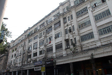 Image showing Colonial style building built in 1930, Park Street in Kolkata, India