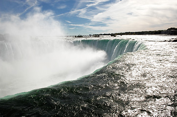 Image showing Power full Niagara Falls.