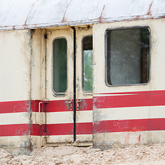 Image showing Old train carriage