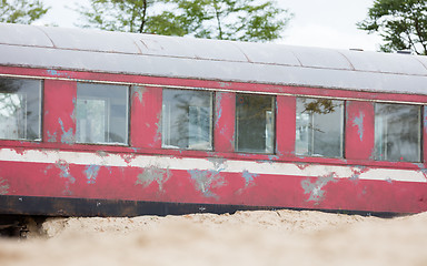 Image showing Old train carriage