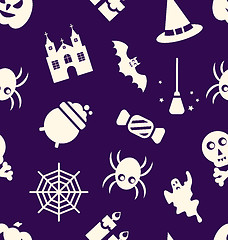 Image showing Halloween Seamless Pattern