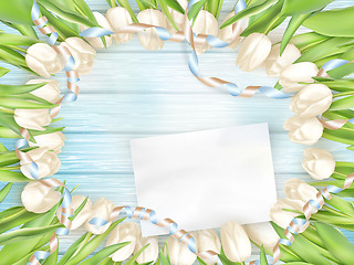 Image showing Blank greeting card. EPS 10