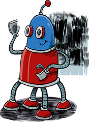 Image showing robot character illustration