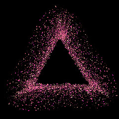 Image showing Pink Triangle Frame