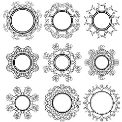 Image showing Set of Circle Geometric Ornaments