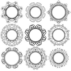 Image showing Set of Circle Geometric Ornaments