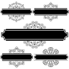 Image showing Set of Different FlourishesFrames