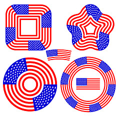 Image showing  American Flag Design Elements