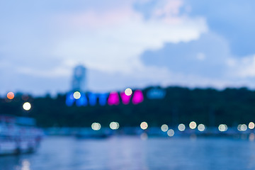 Image showing Blurred Pattaya City sign