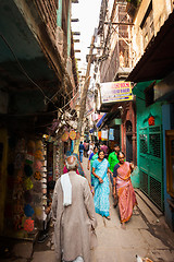 Image showing Back alleyways of Varanasi