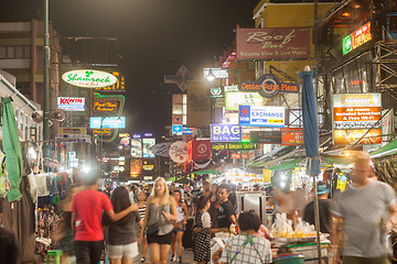 Image showing Signs along Khao San Road