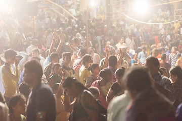 Image showing Ganges Aarti ceremony, Varanasi