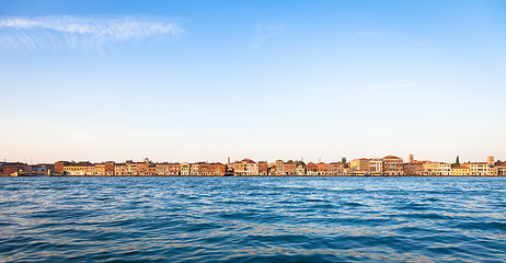 Image showing Venice waterfront from Zattere