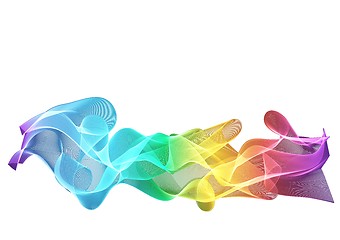 Image showing abstract color waves