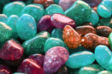 Image showing natural color gems background 