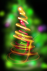 Image showing abstract christmas tree