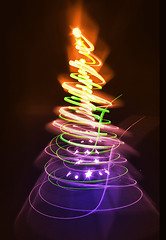 Image showing abstract christmas tree